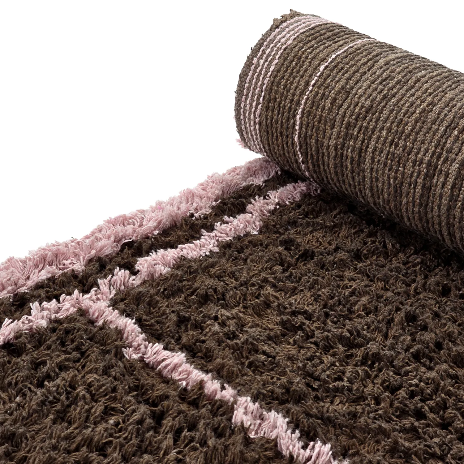 Ryijymatot - Lana Natural Cotton Shaggy (ruskea)