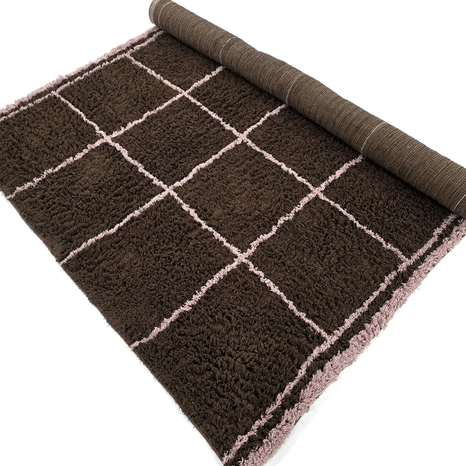 Ryijymatot - Lana Natural Cotton Shaggy (ruskea)