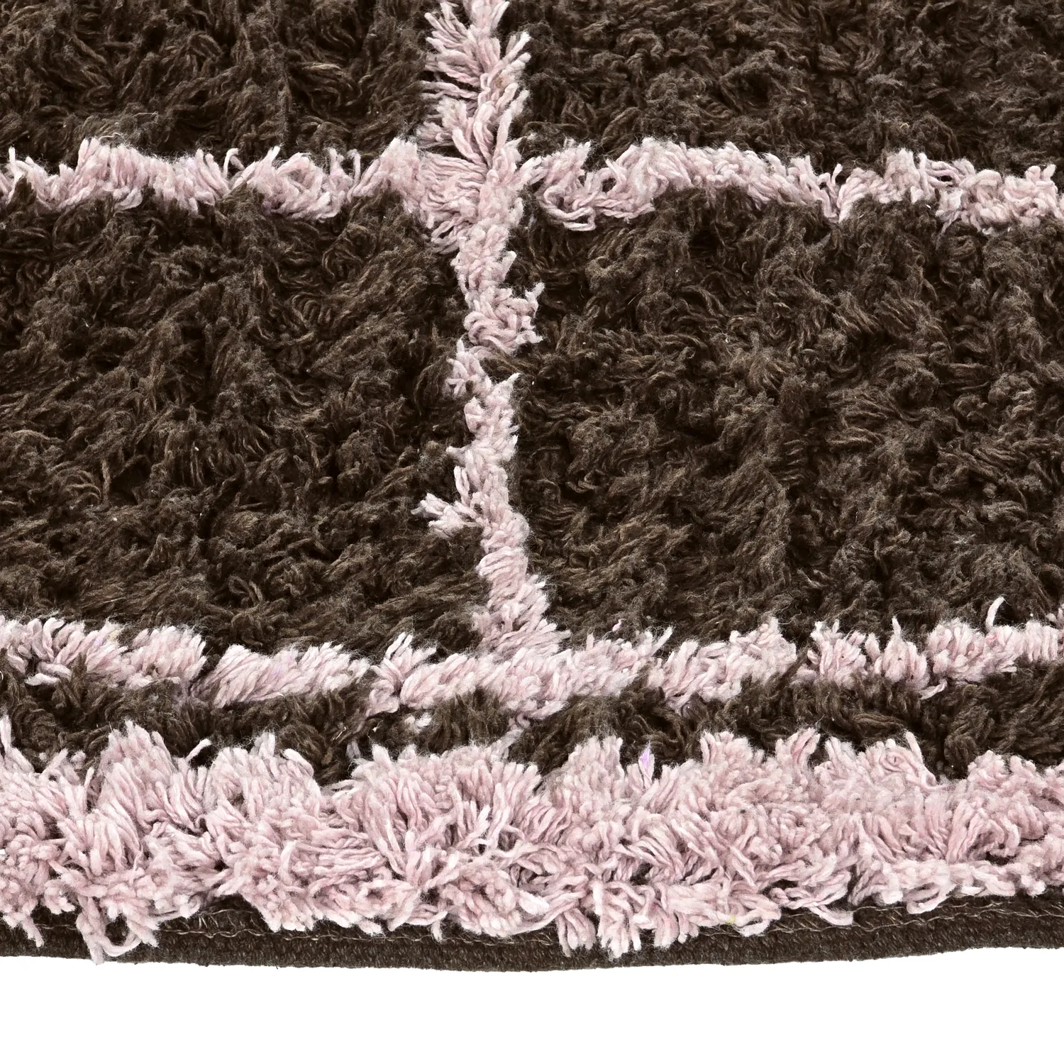 Pyöreät matot - Lana Natural Cotton Shaggy (ruskea)