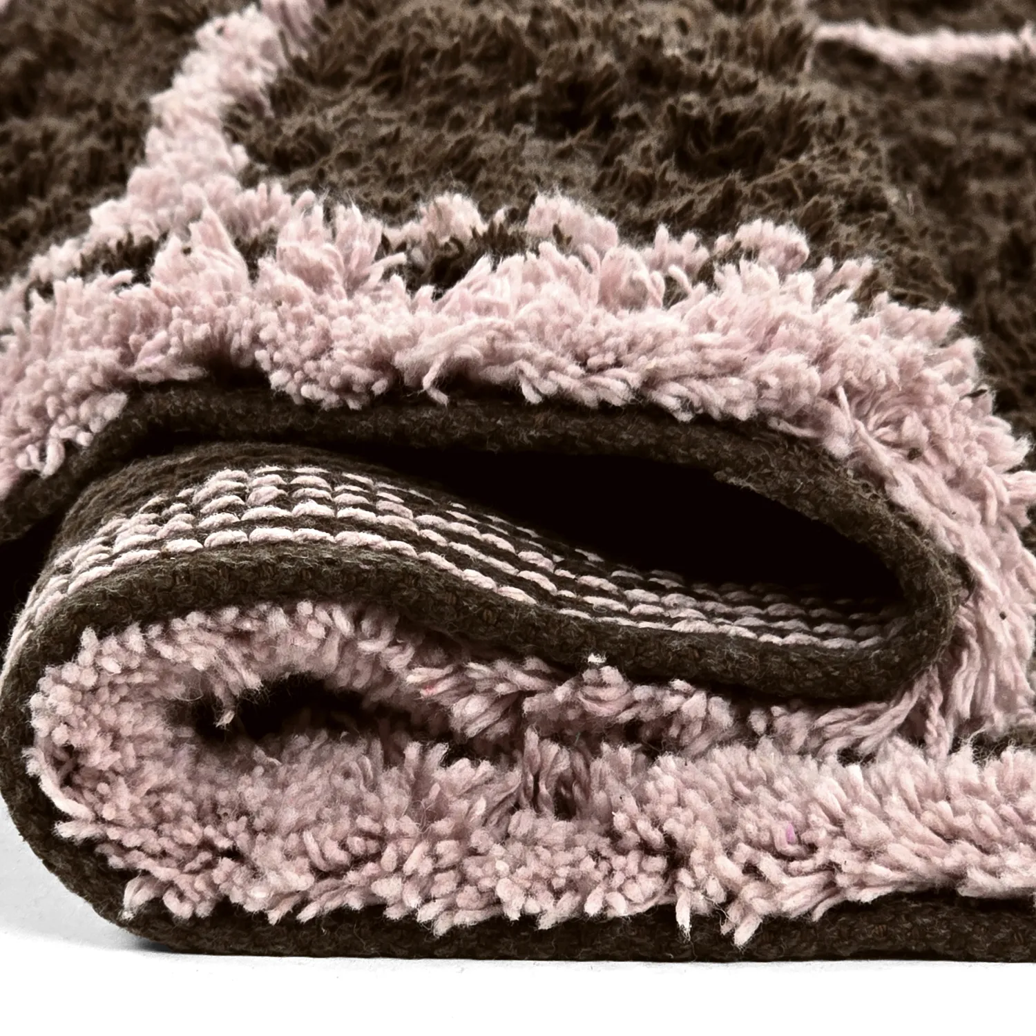 Pyöreät matot - Lana Natural Cotton Shaggy (ruskea)