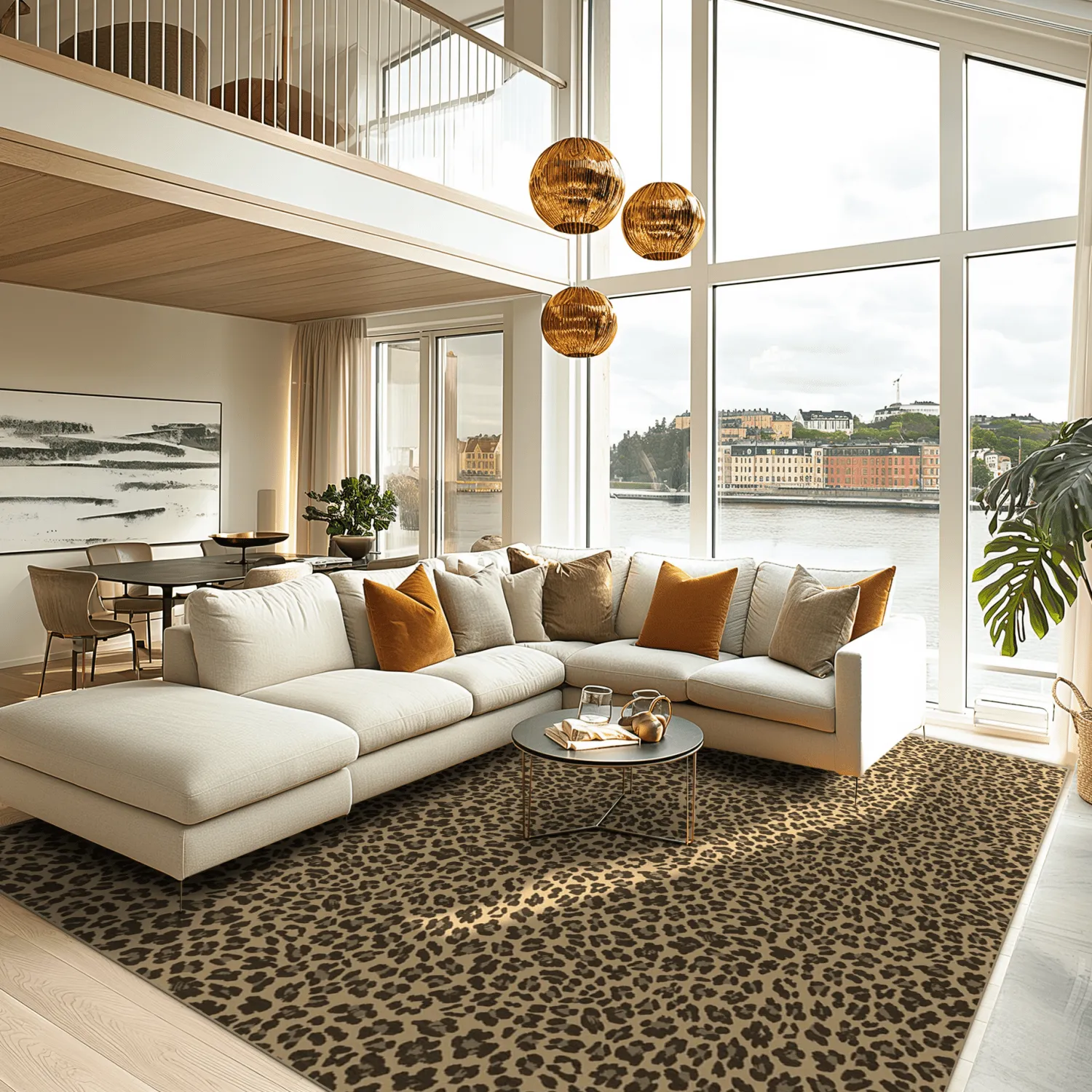 Wilton-matto - Leopard (ruskea)