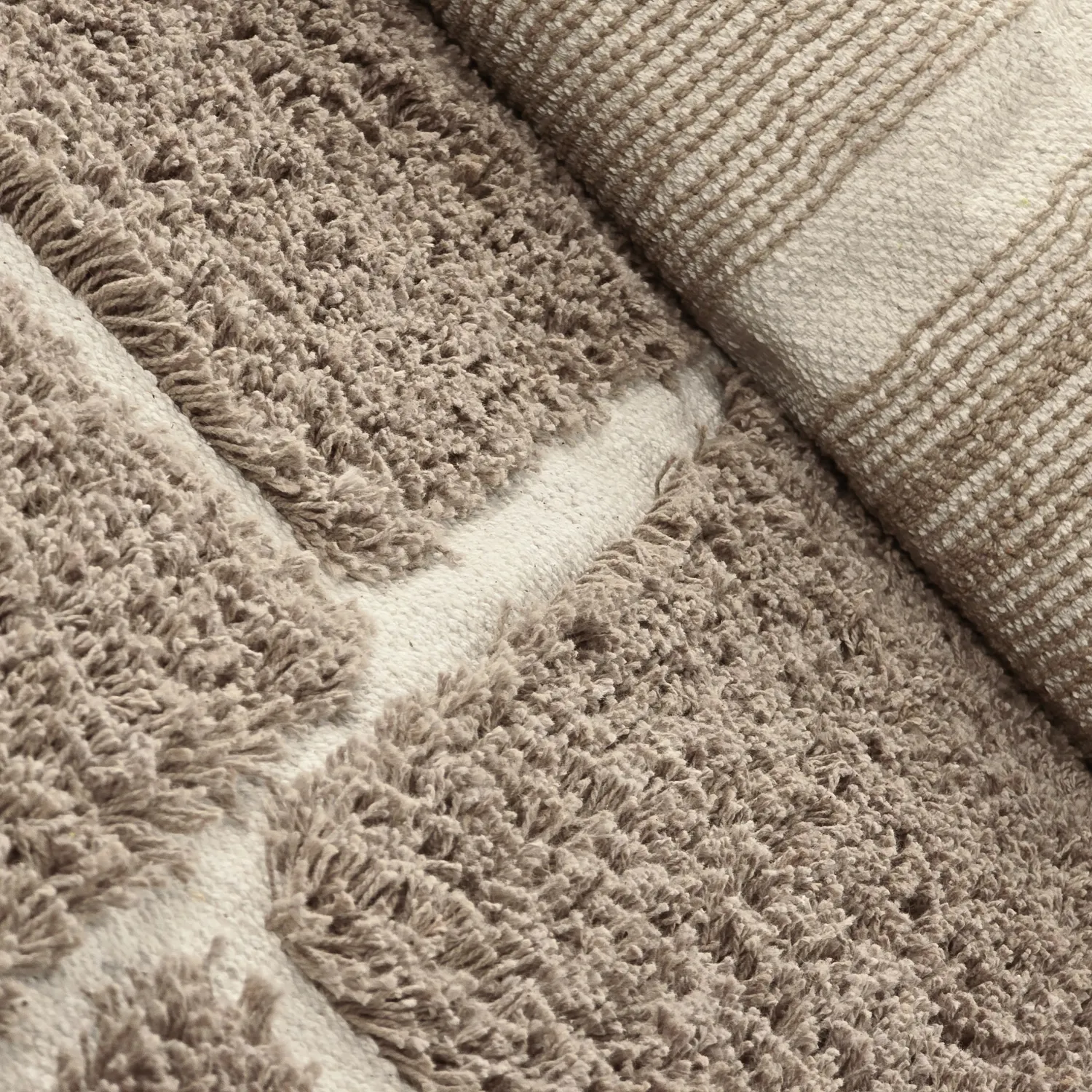 Ryijymatot - Lindley Natural Cotton Shaggy (taupe/harmaa)