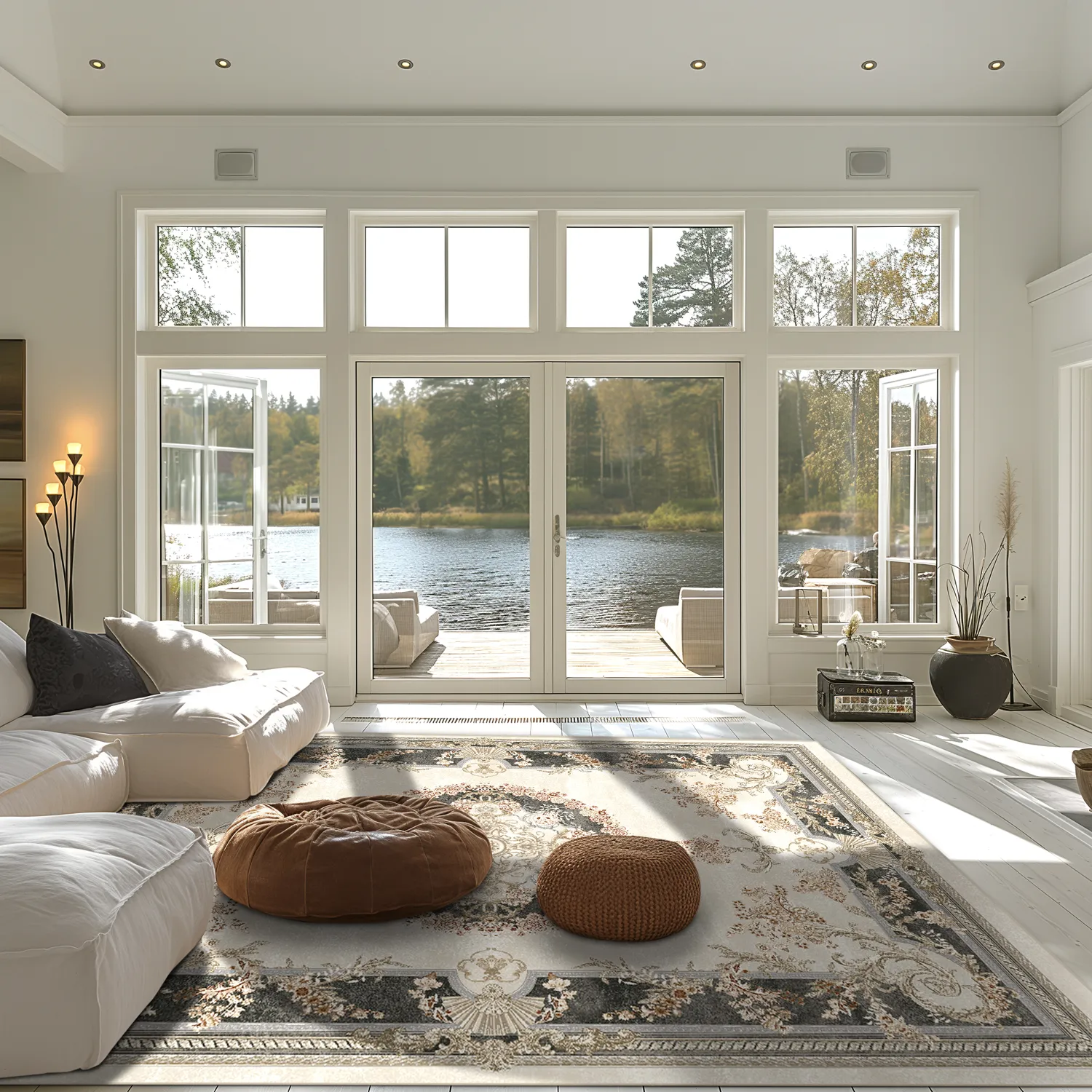 Wilton-matto - Marand (harmaa/beige)