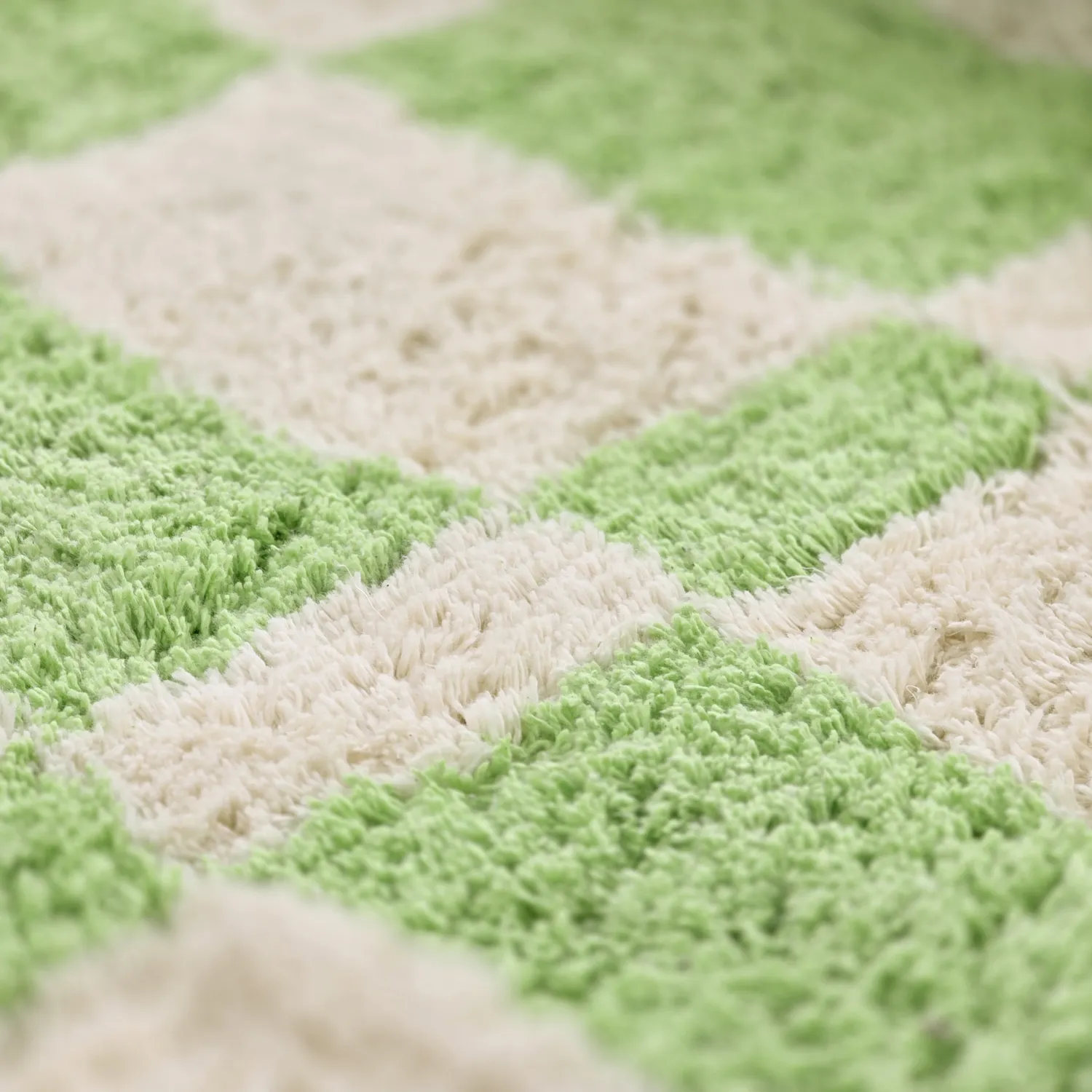 Ryijymatot - Maranello Natural Cotton Shaggy (vihreä)