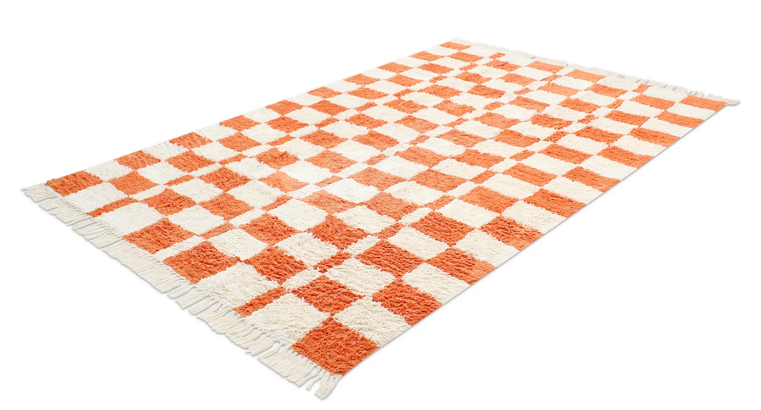 Ryijymatot - Maranello Natural Cotton Shaggy (oranssi)