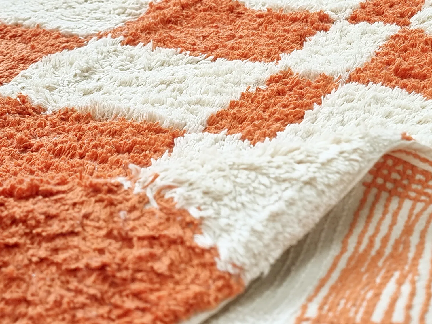 Ryijymatot - Maranello Natural Cotton Shaggy (oranssi)