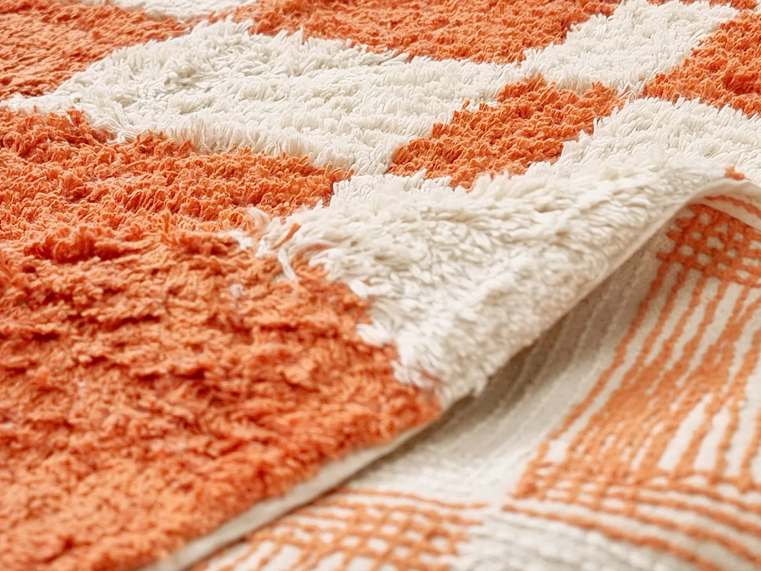 Ryijymatot - Maranello Natural Cotton Shaggy (oranssi)