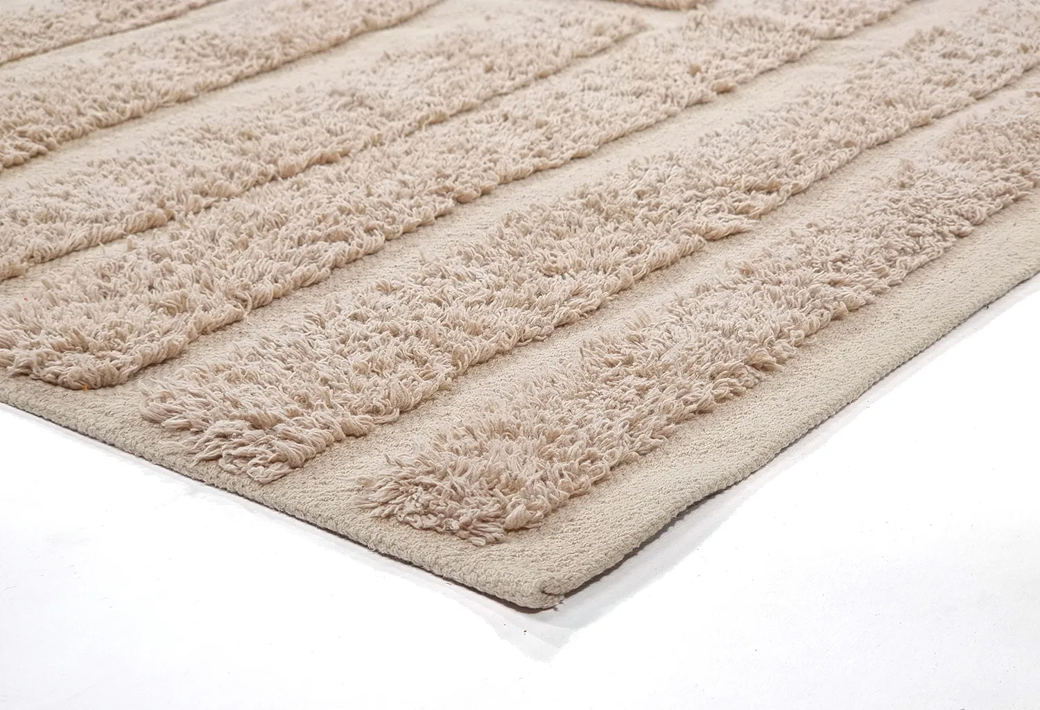 Ryijymatot - Margo Natural Cotton Shaggy (beige)