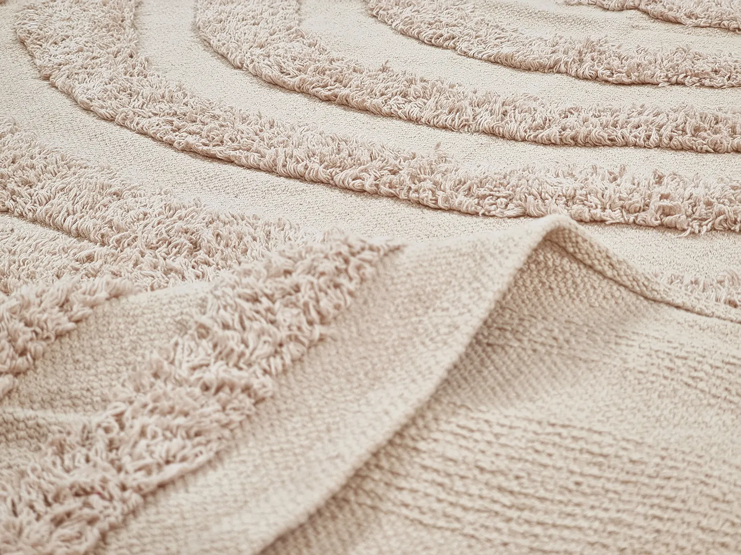 Ryijymatot - Margo Natural Cotton Shaggy (beige)
