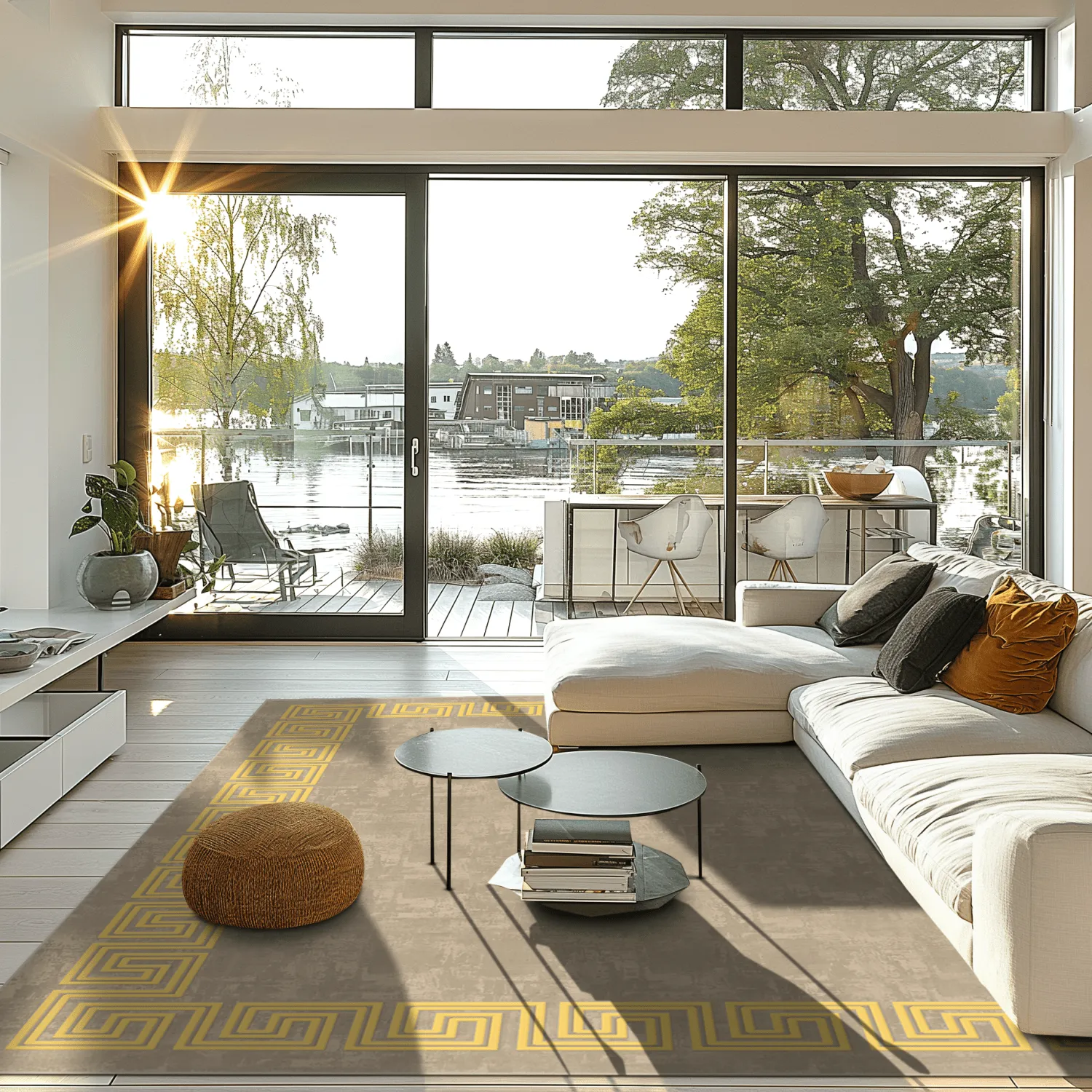 Wilton-matto - Myra (beige/keltainen)
