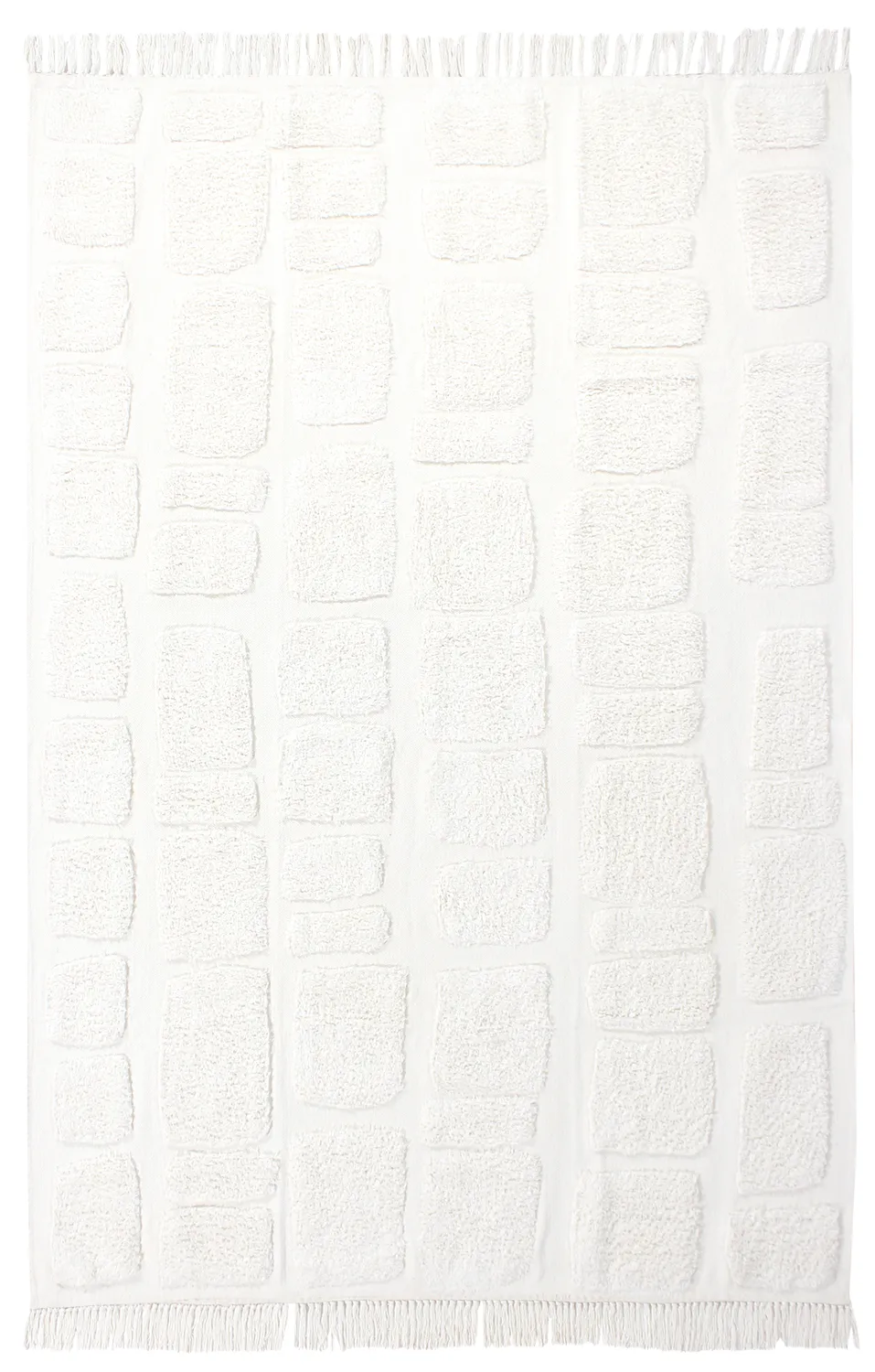 Ryijymatot - Salem Natural Cotton Shaggy (offwhite)