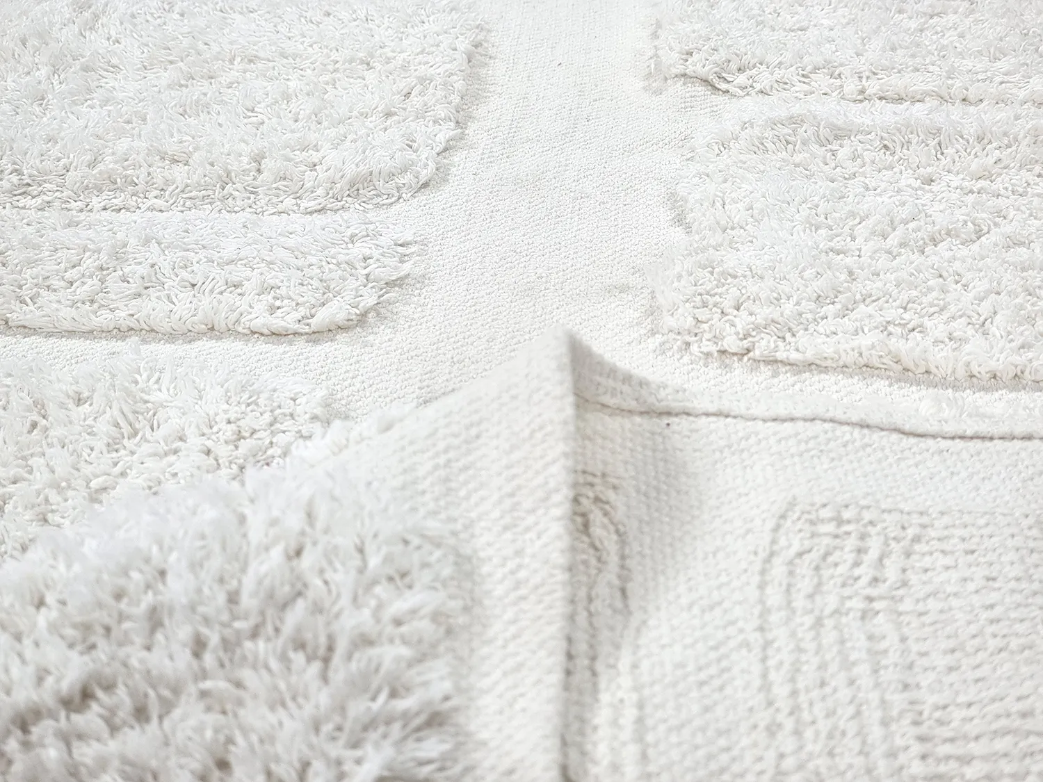Ryijymatot - Salem Natural Cotton Shaggy (offwhite)