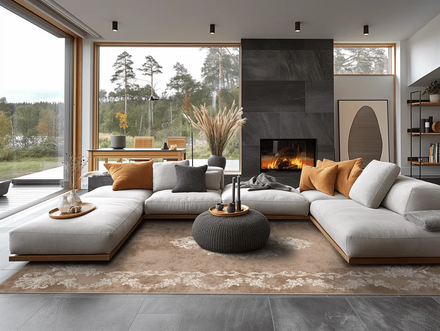 Wilton-matto - Taknis (beige)