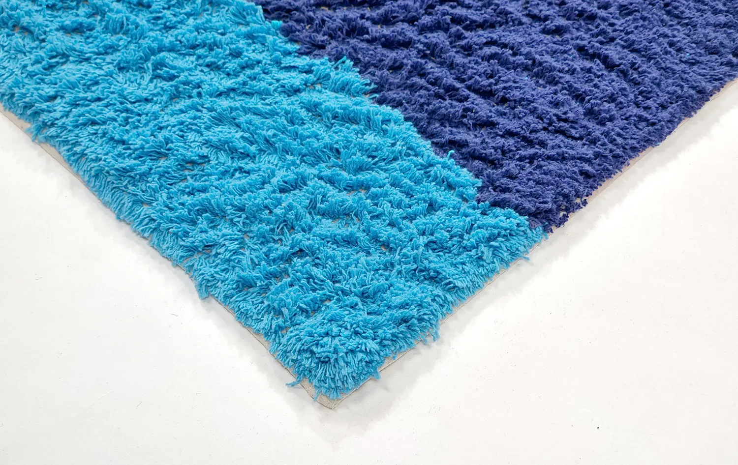 Ryijymatot - Taro Natural Cotton Shaggy (sininen)