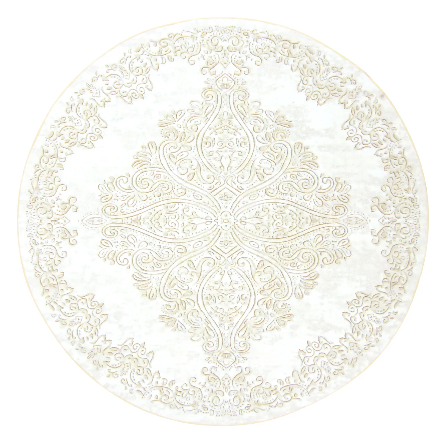 Pyöreät matot - Valenza (valkoinen/beige)