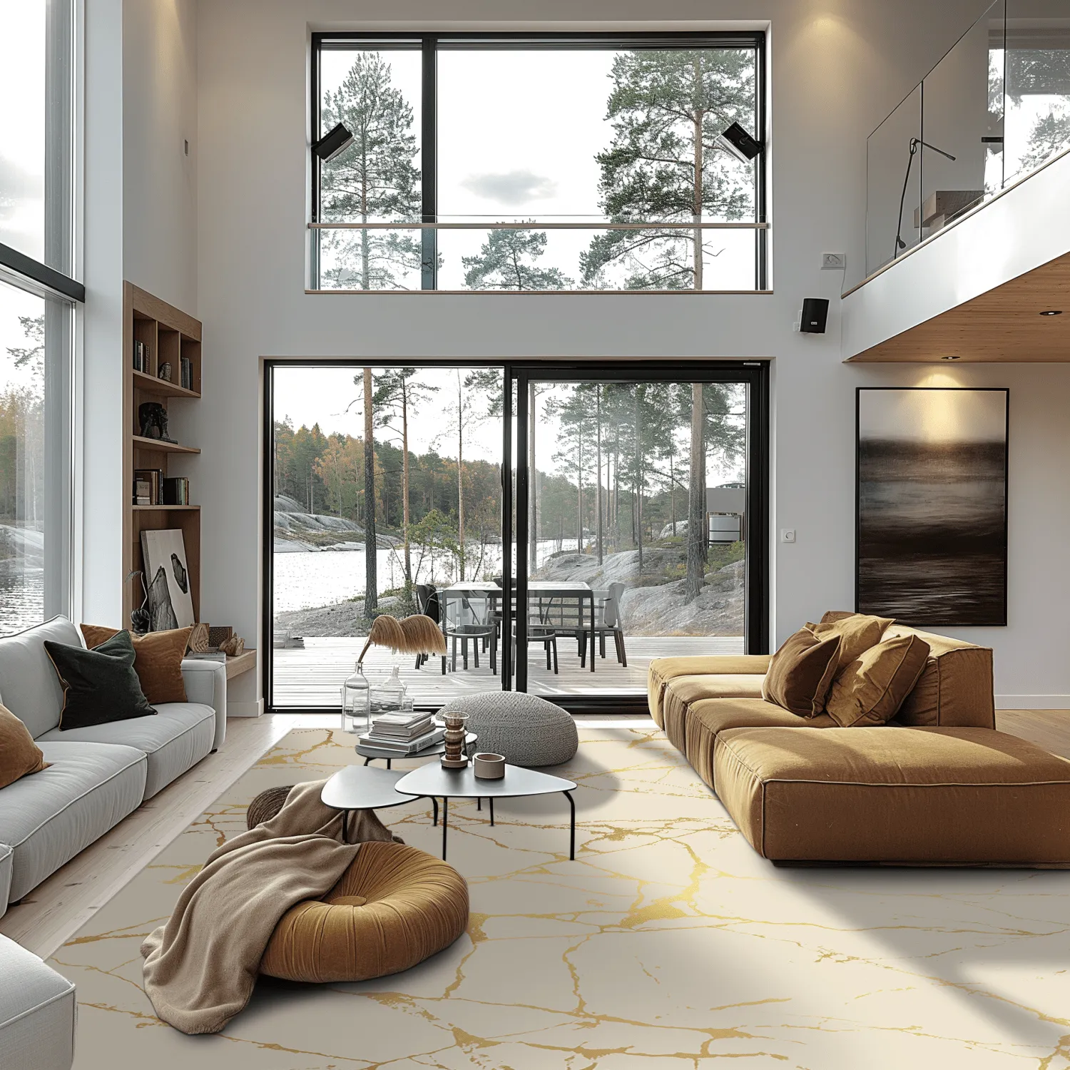 Wilton-matto - Vieste (beige/kulta)