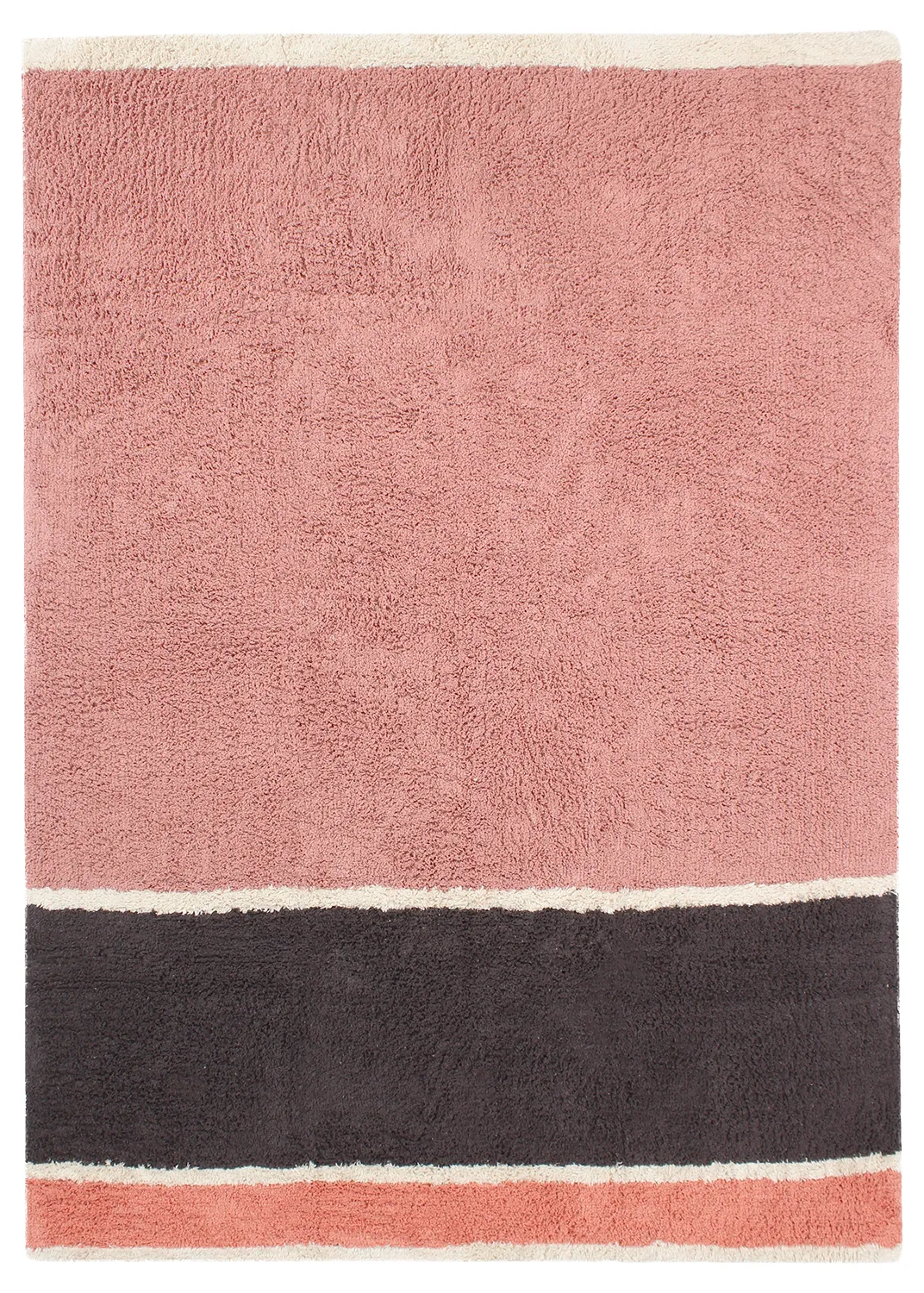 Ryijymatot - Vinci Natural Cotton Shaggy (vaaleanpunainen)