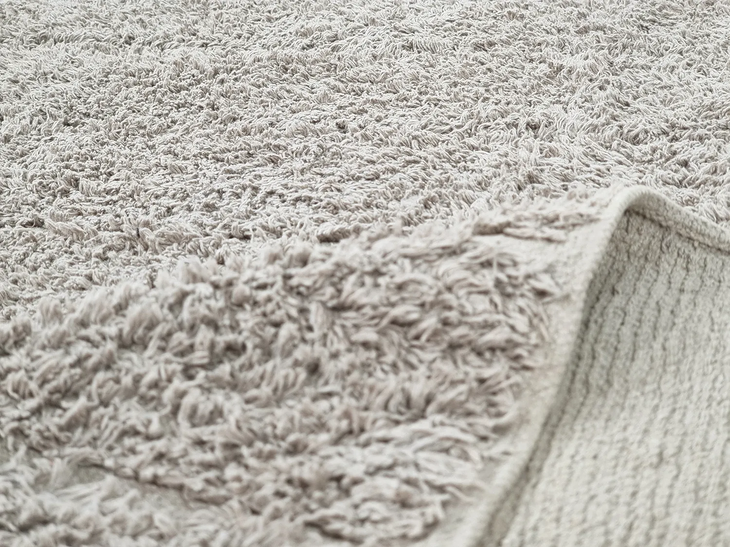 Ryijymatot - Willow Natural Cotton Shaggy (greige)