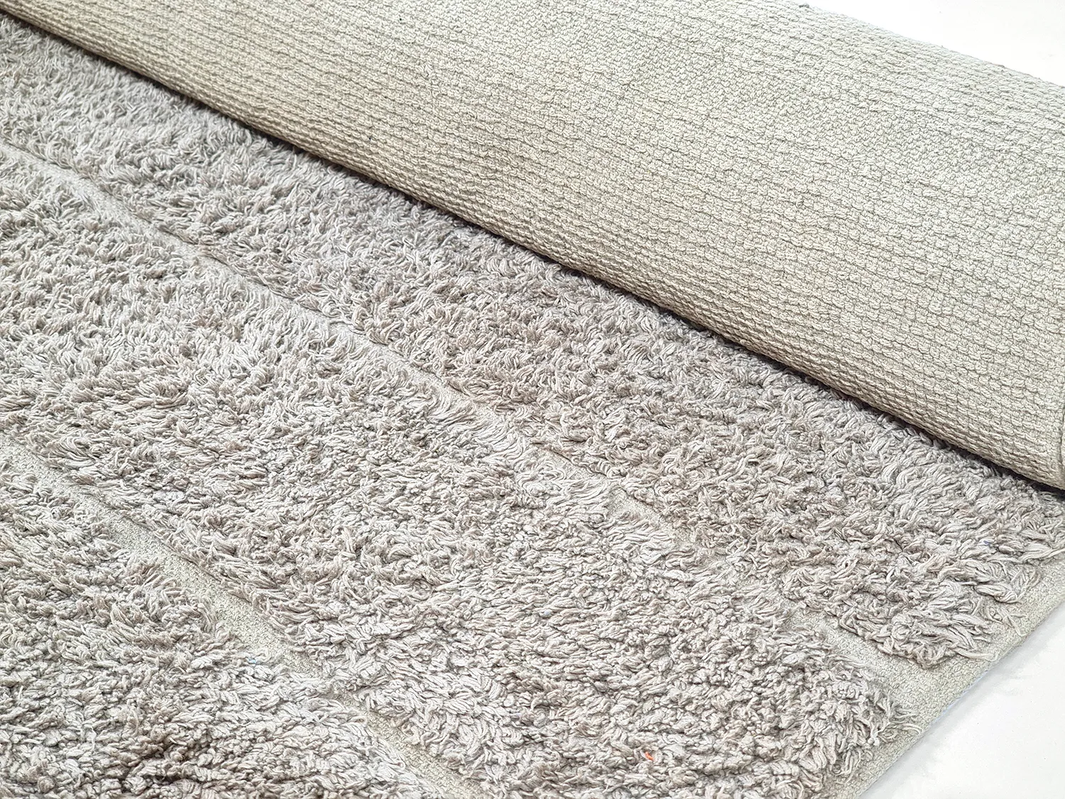 Ryijymatot - Willow Natural Cotton Shaggy (greige)