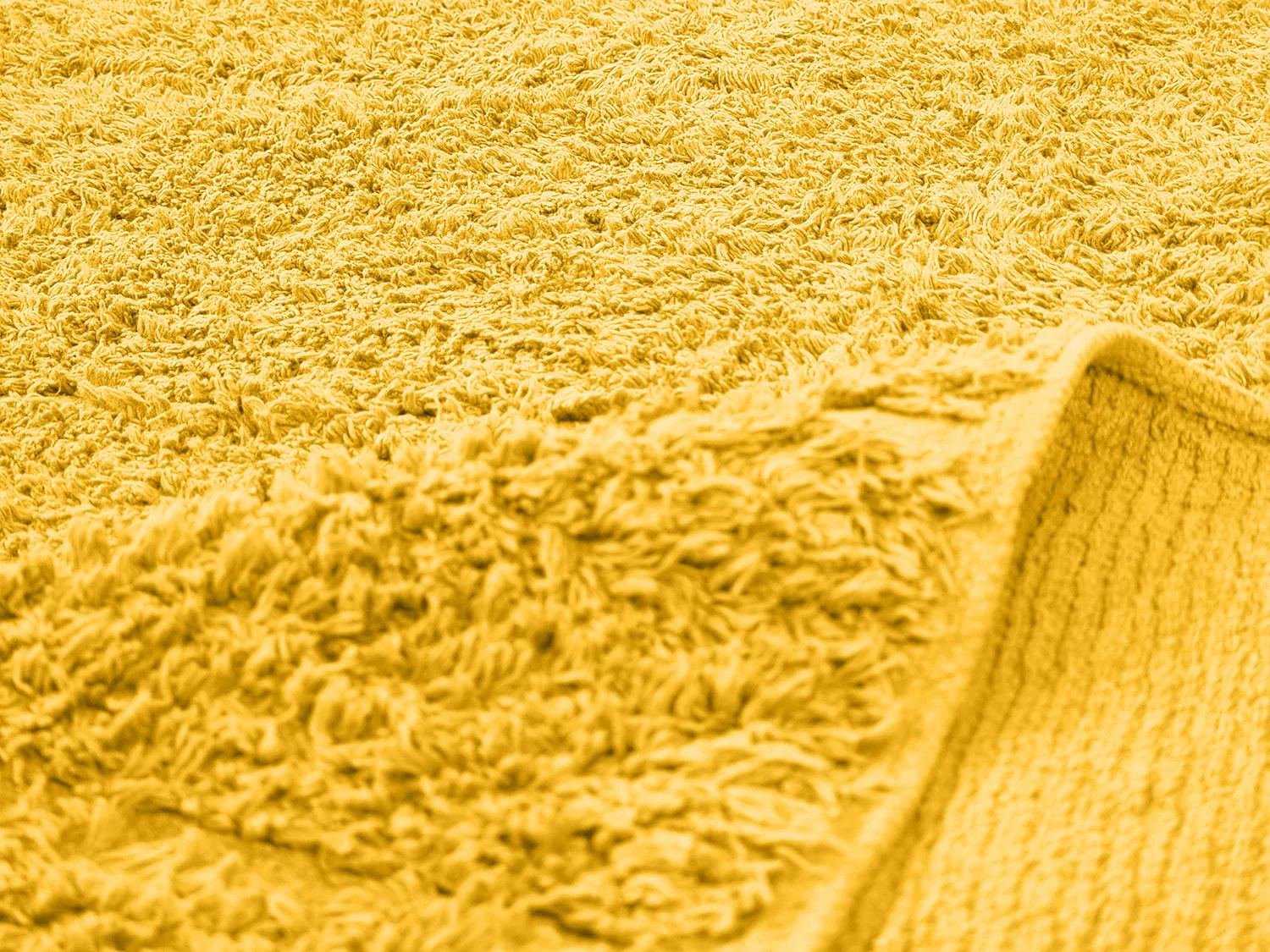 Ryijymatot - Willow Natural Cotton Shaggy (keltainen)