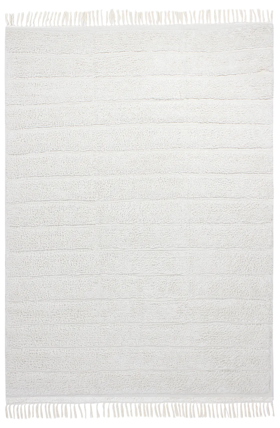 Ryijymatot - Willow Natural Cotton Shaggy (offwhite)
