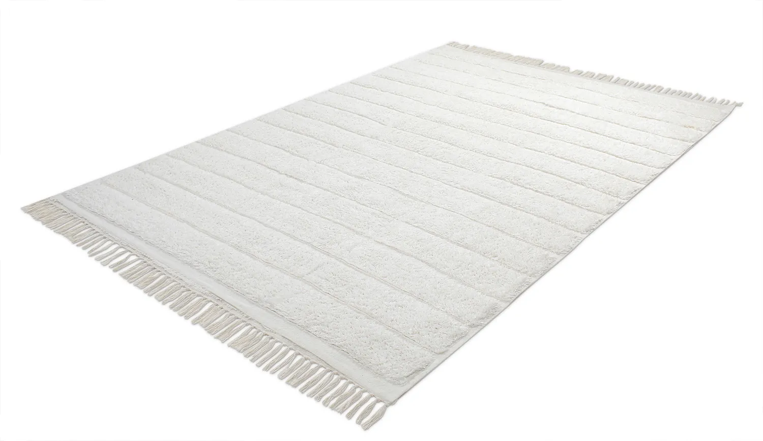 Ryijymatot - Willow Natural Cotton Shaggy (offwhite)