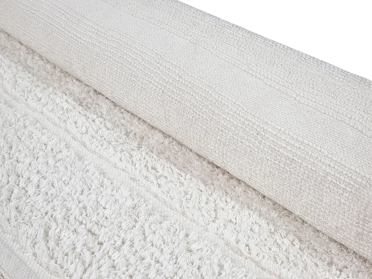 Ryijymatot - Willow Natural Cotton Shaggy (offwhite)