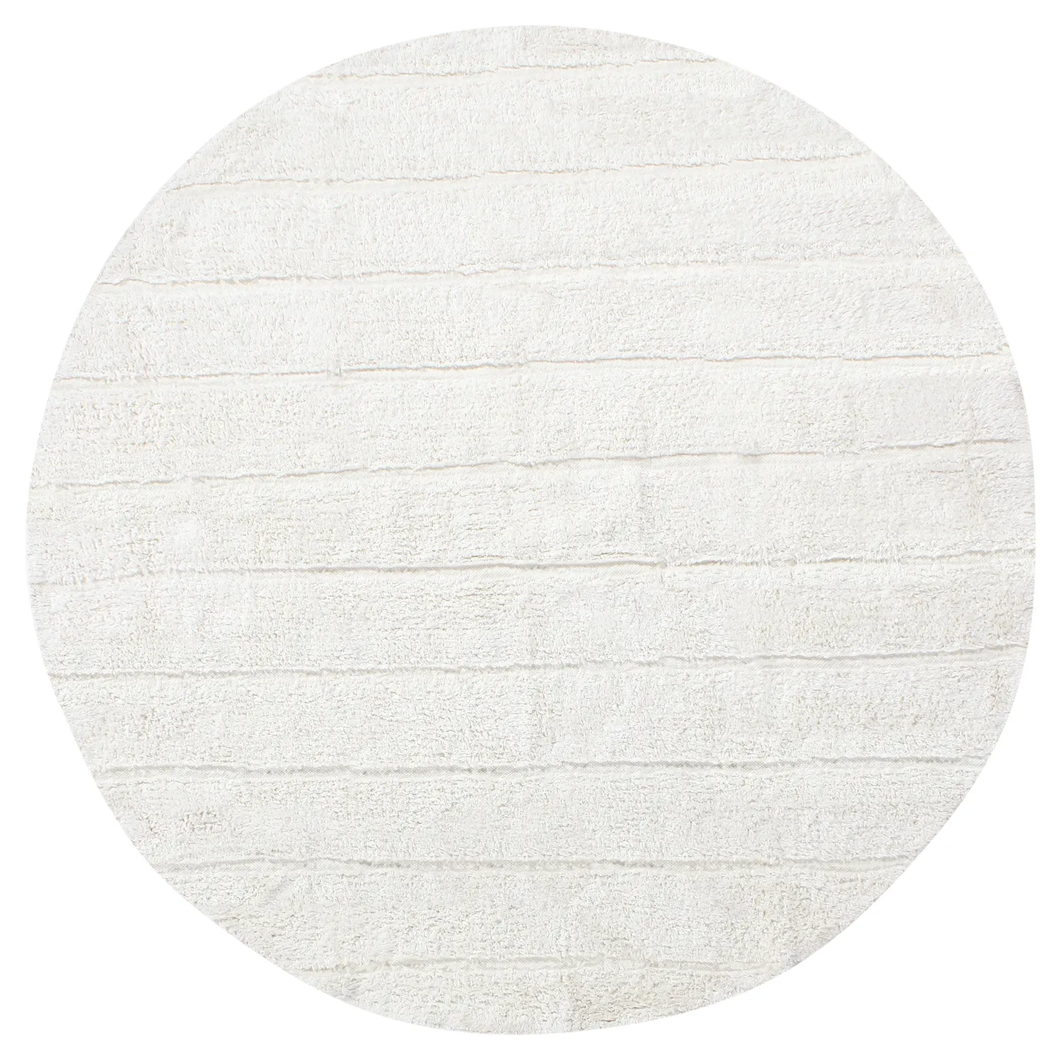 Pyöreä matot - Willow Natural Cotton Shaggy (offwhite)