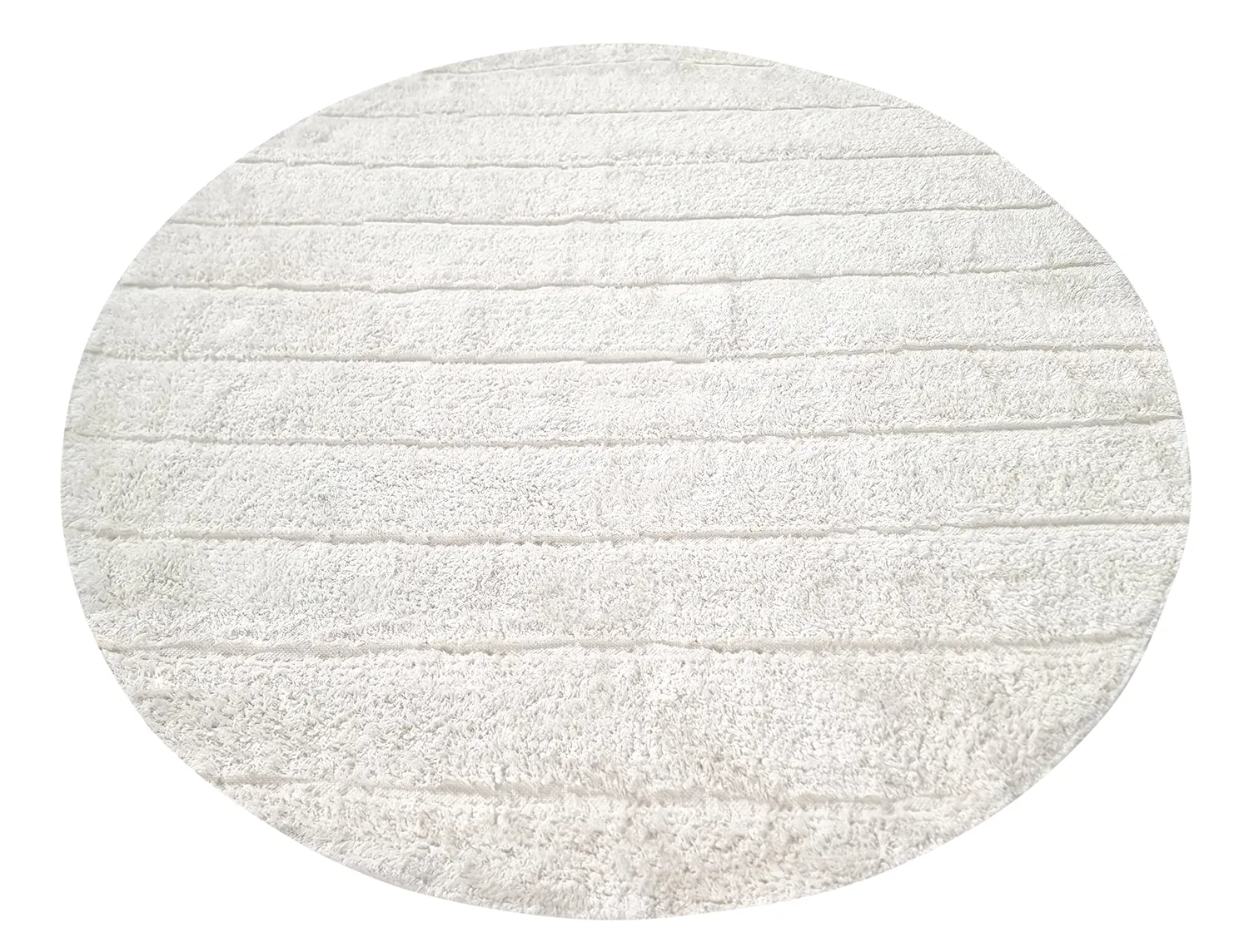 Pyöreä matot - Willow Natural Cotton Shaggy (offwhite)
