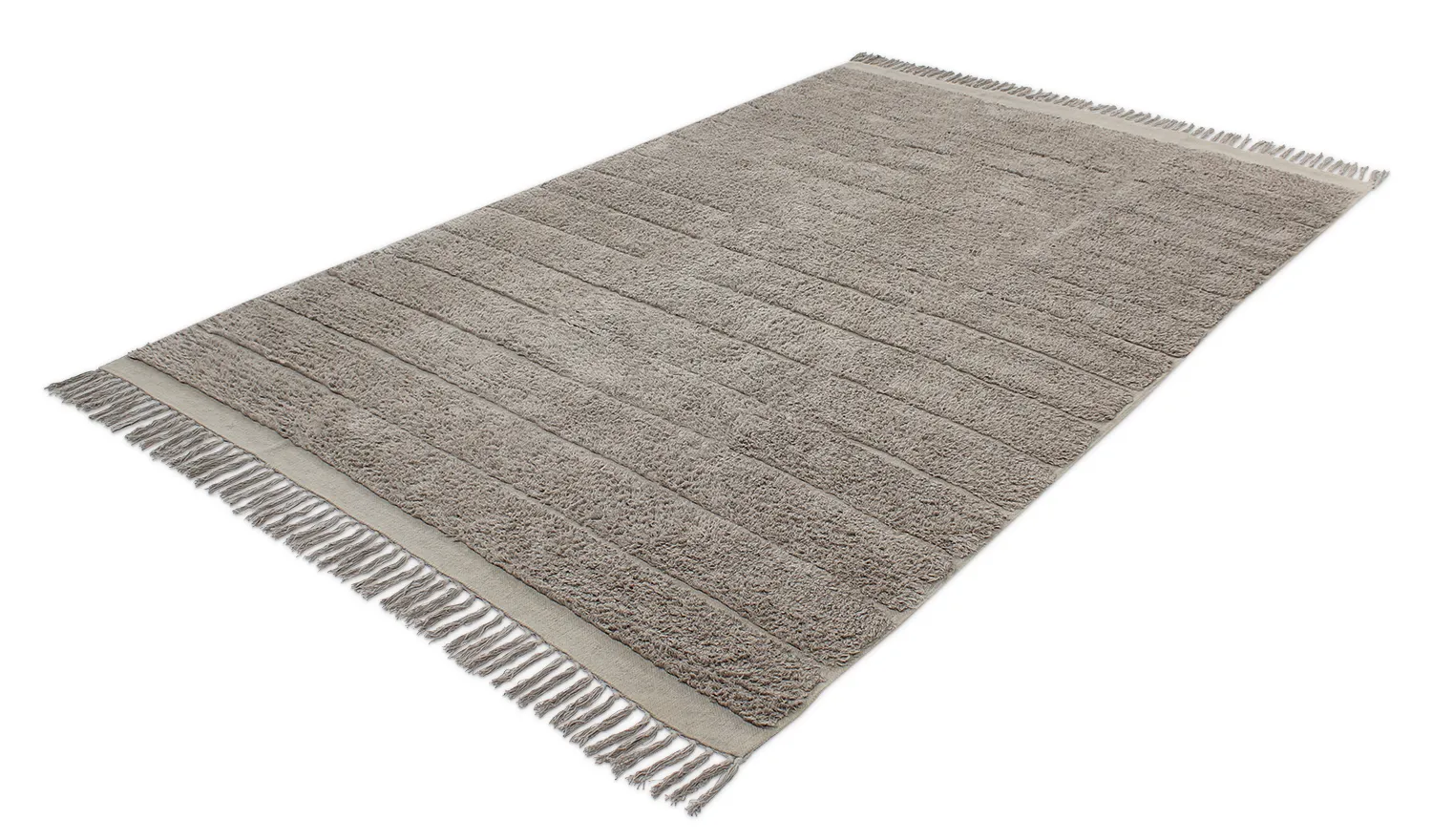 Ryijymatot - Willow Natural Cotton Shaggy (taupe)