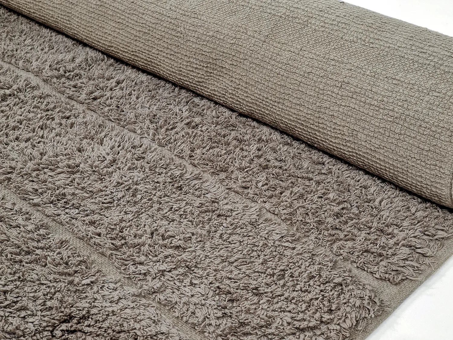 Ryijymatot - Willow Natural Cotton Shaggy (taupe)