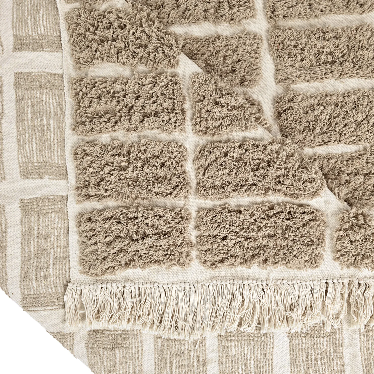 Ryijymatot - Zola Natural Cotton Shaggy (beige)