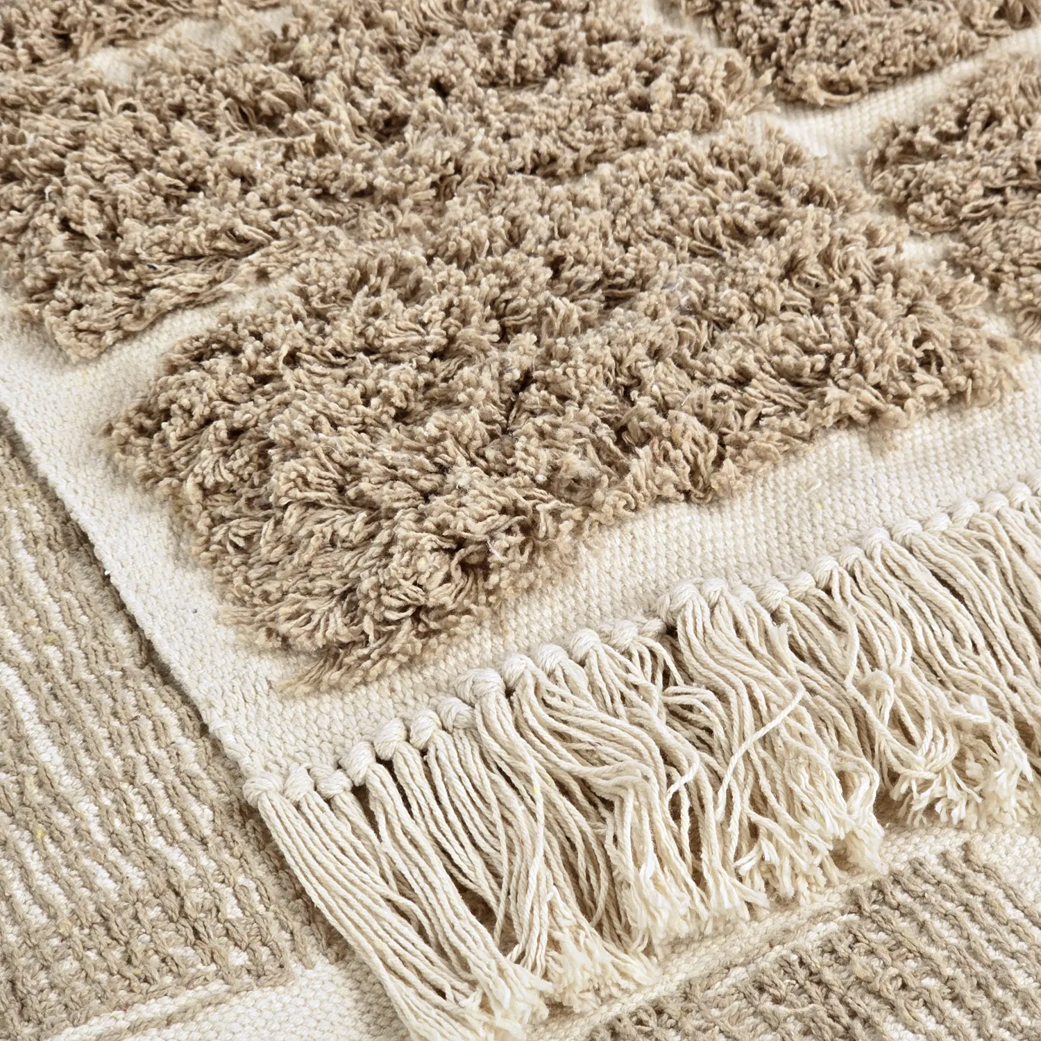 Ryijymatot - Zola Natural Cotton Shaggy (beige)