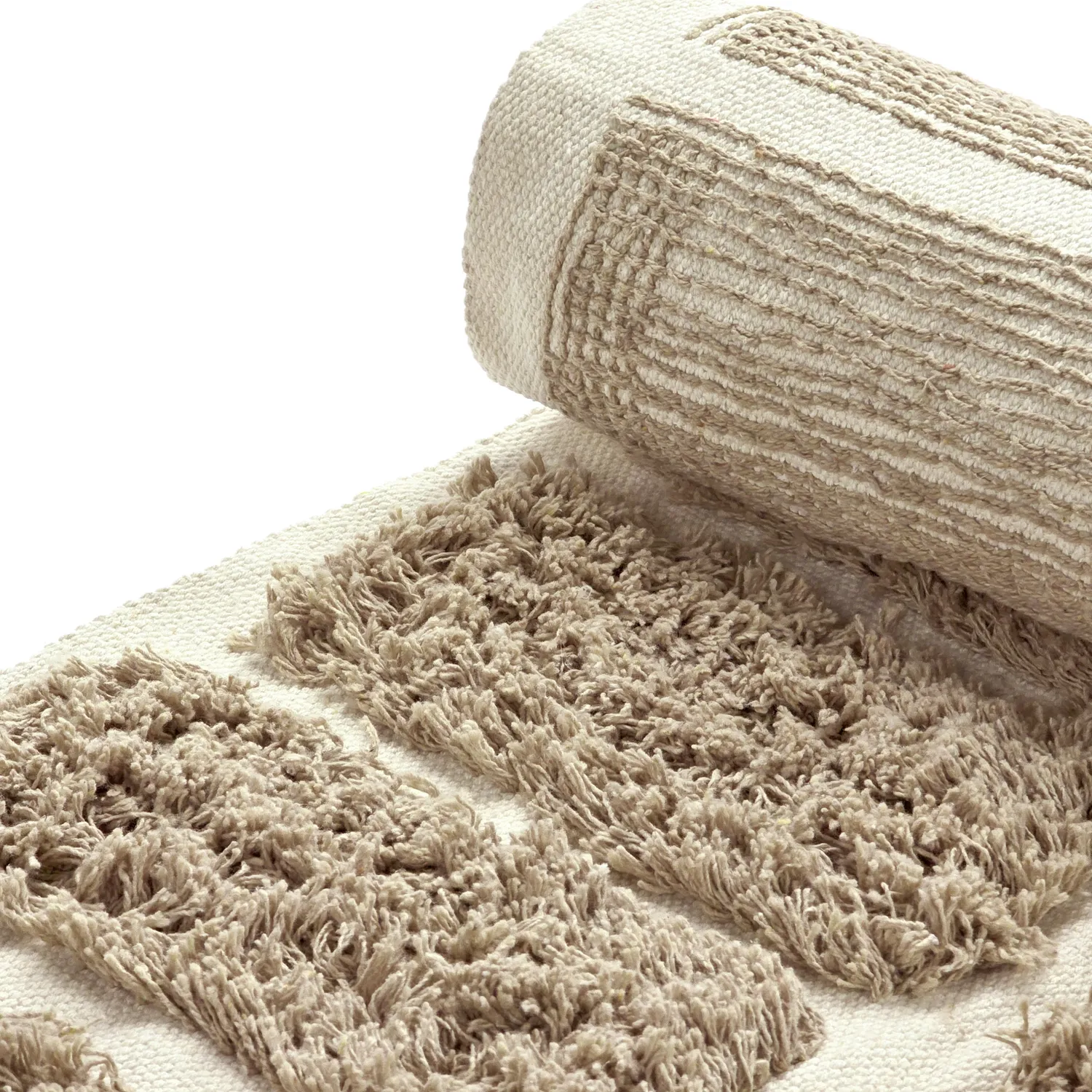 Ryijymatot - Zola Natural Cotton Shaggy (beige)