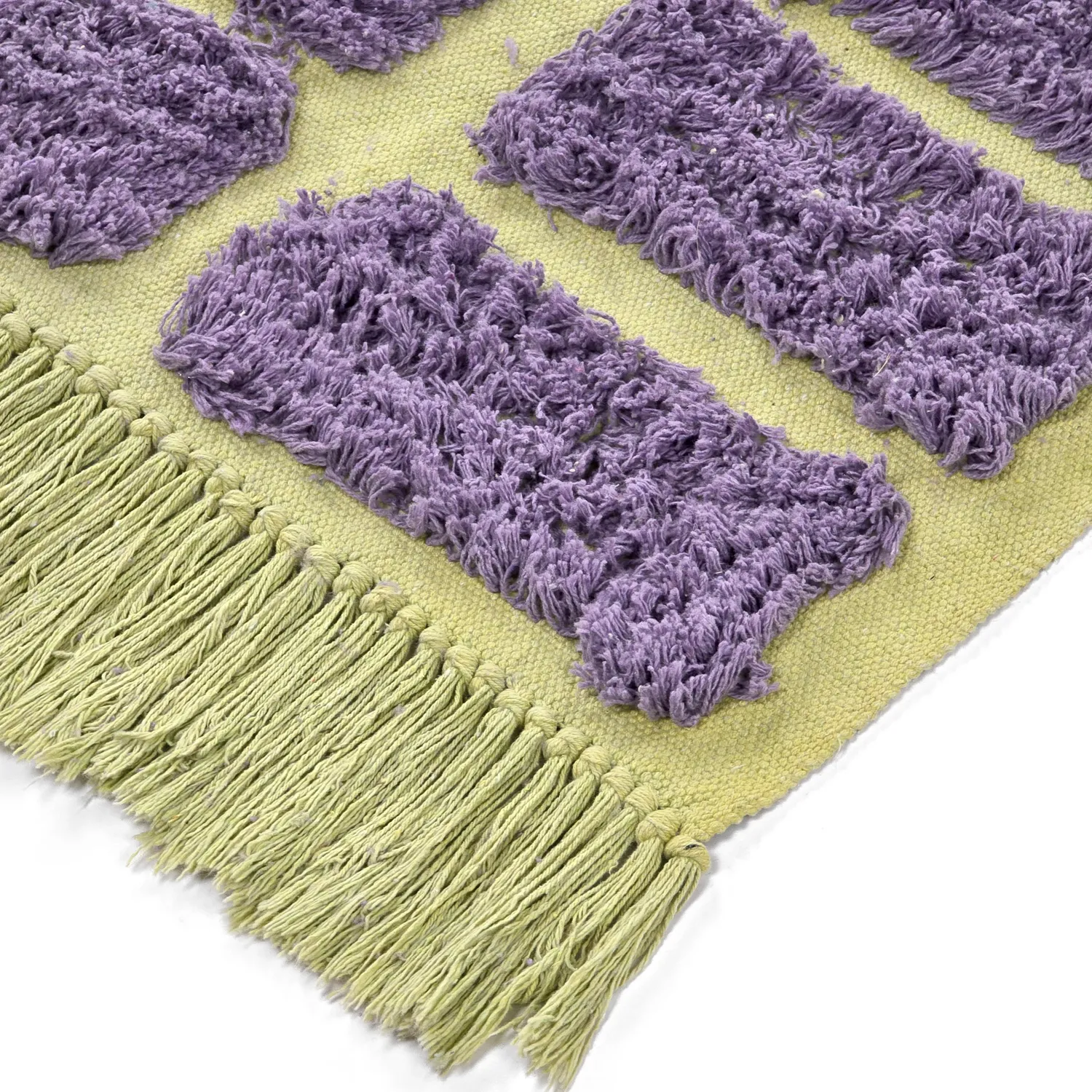Ryijymatot - Zola Natural Cotton Shaggy (violetti)