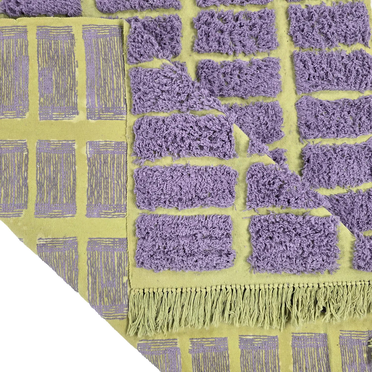 Ryijymatot - Zola Natural Cotton Shaggy (violetti)