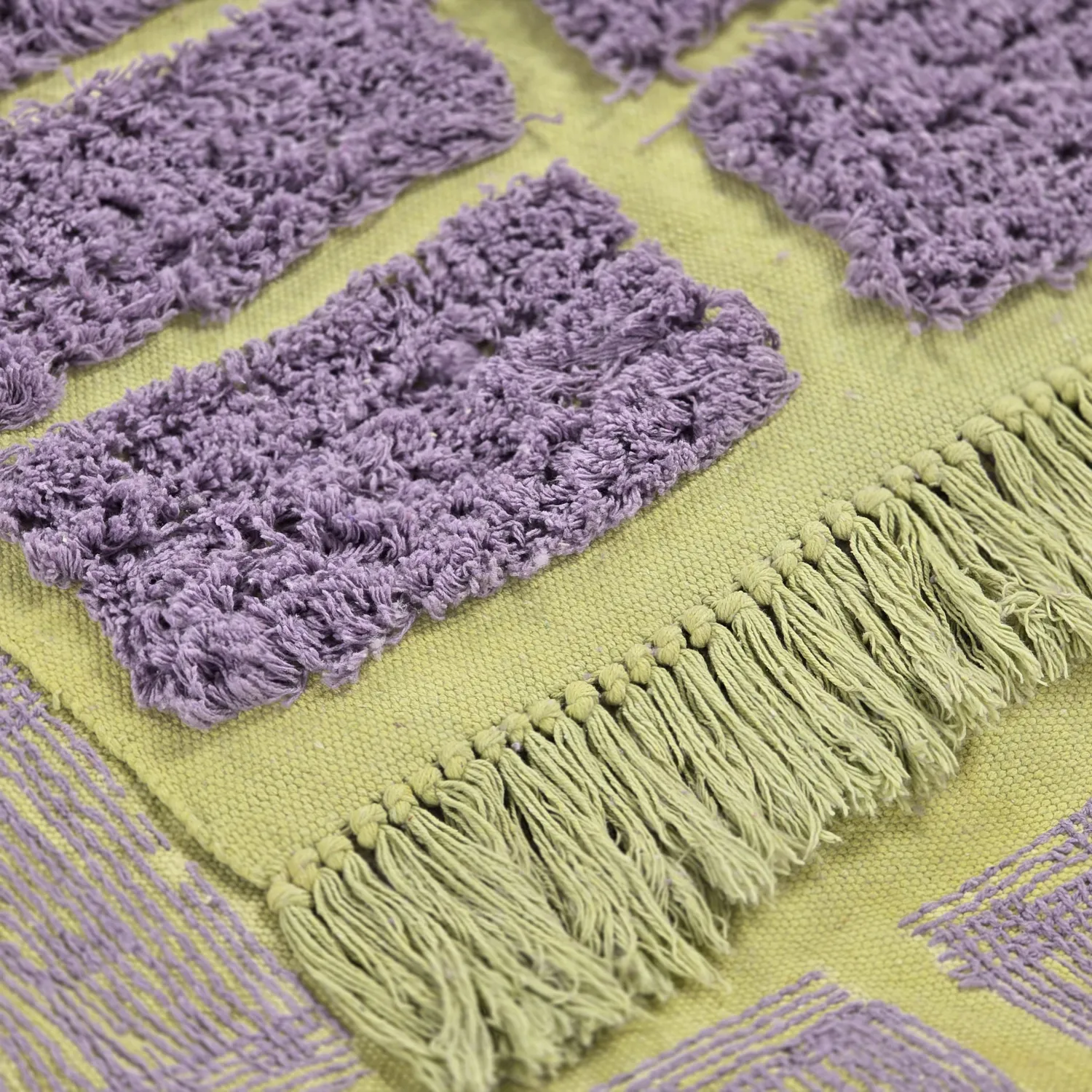 Ryijymatot - Zola Natural Cotton Shaggy (violetti)
