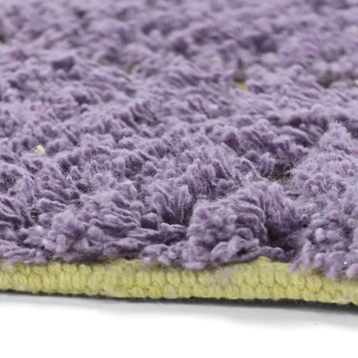 Pyöreät matot - Zola Natural Cotton Shaggy (violetti)