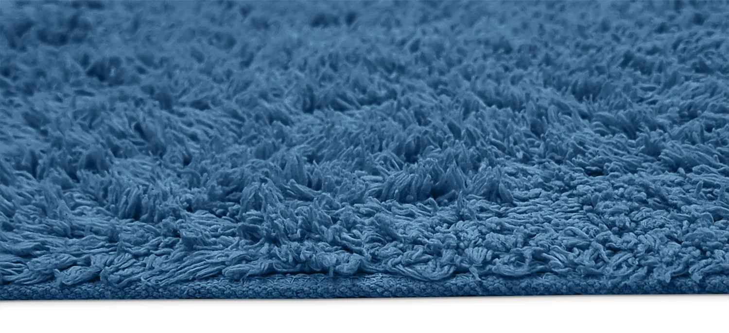 Ryijymatot - Alba Natural Cotton Shaggy (sininen)