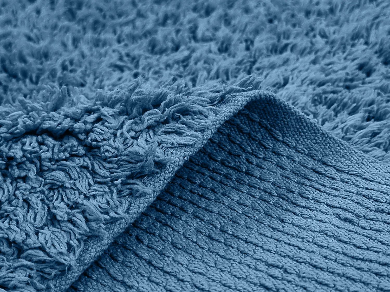 Ryijymatot - Alba Natural Cotton Shaggy (sininen)