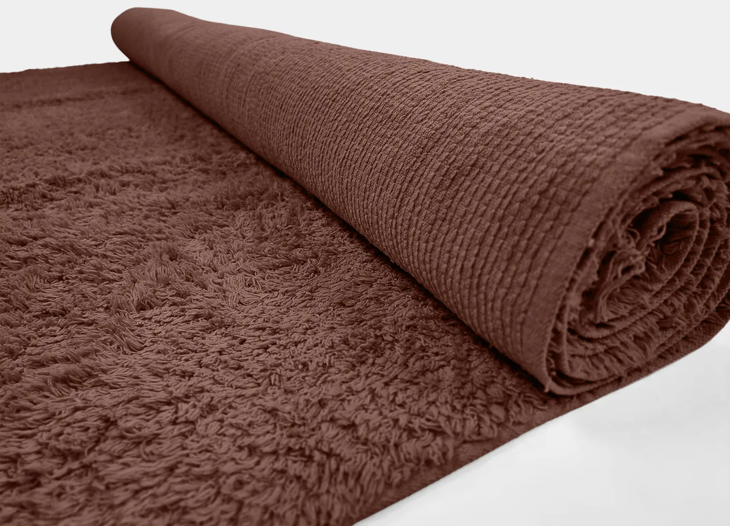 Ryijymatot - Alba Natural Cotton Shaggy (ruskea)