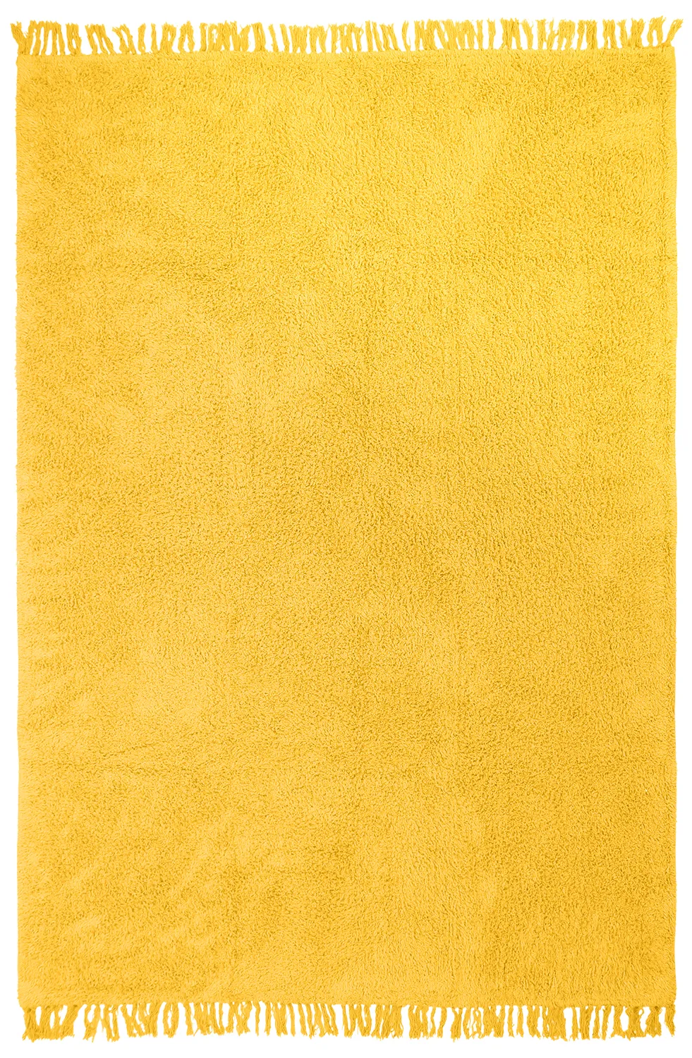 Ryijymatot - Alba Natural Cotton Shaggy (keltainen)