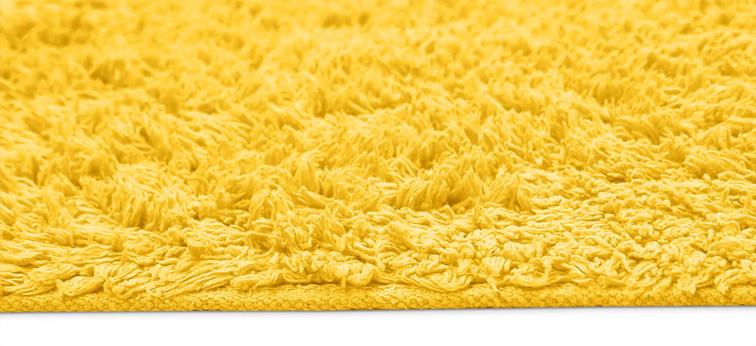 Ryijymatot - Alba Natural Cotton Shaggy (keltainen)