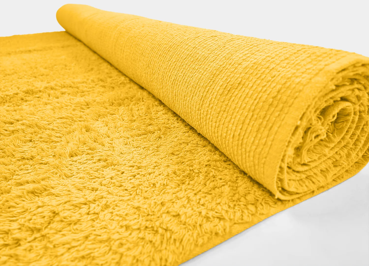 Ryijymatot - Alba Natural Cotton Shaggy (keltainen)