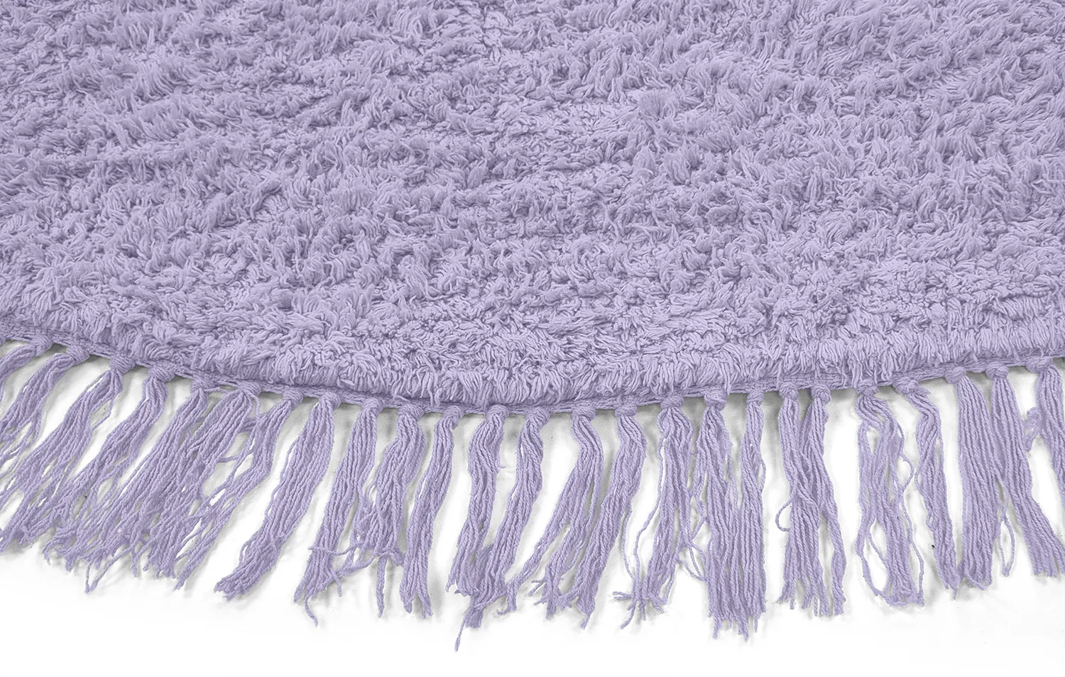 Pyöreä matot - Alba Natural Cotton Shaggy (violetti)