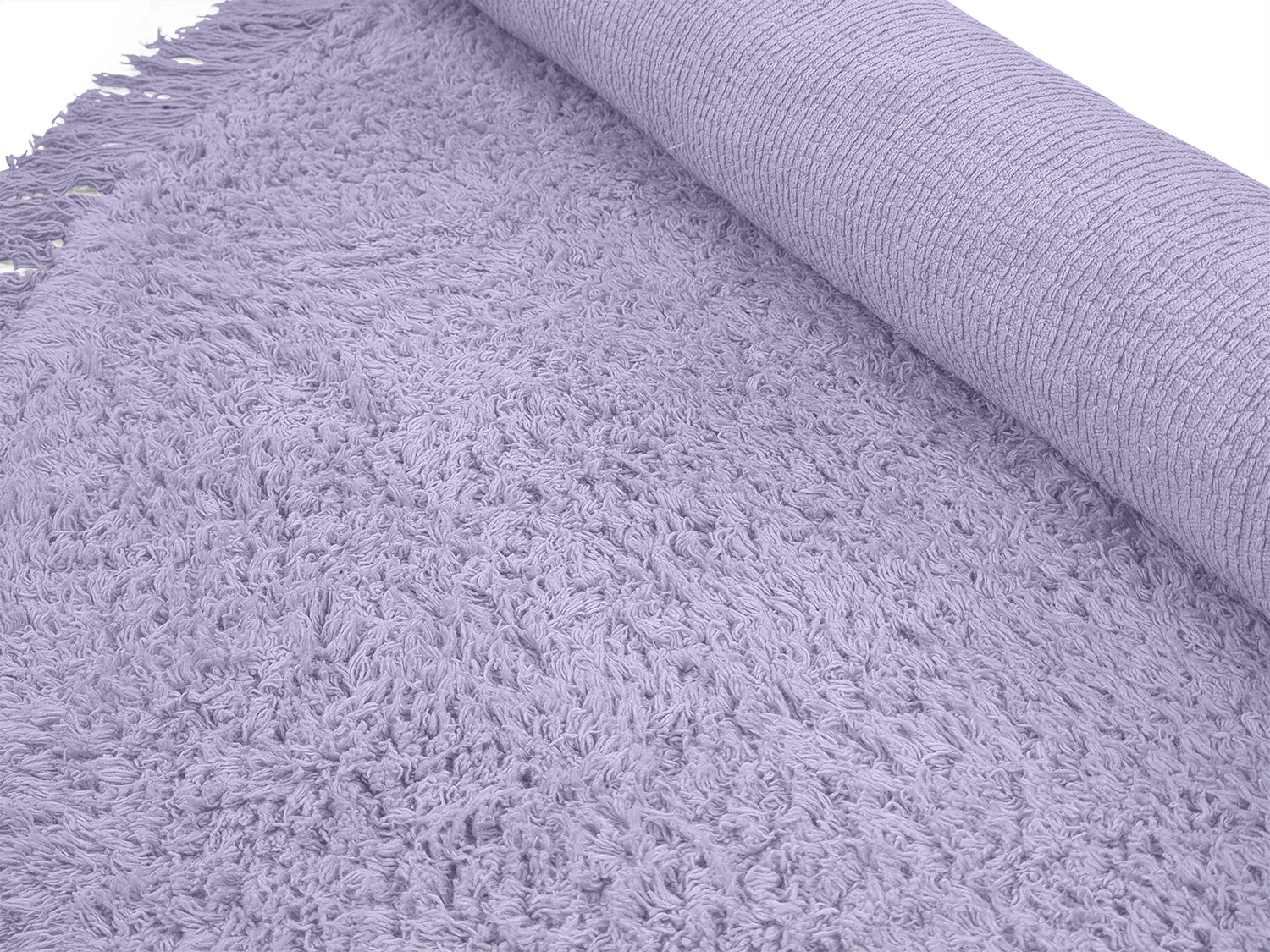 Pyöreä matot - Alba Natural Cotton Shaggy (violetti)