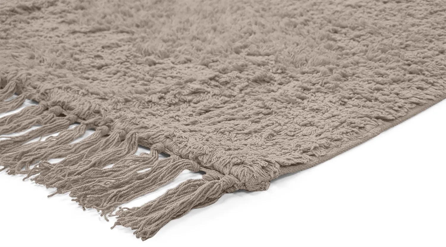 Ryijymatot - Alba Natural Cotton Shaggy (taupe)