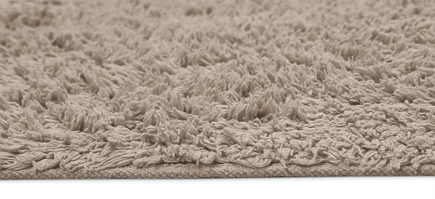 Ryijymatot - Alba Natural Cotton Shaggy (taupe)