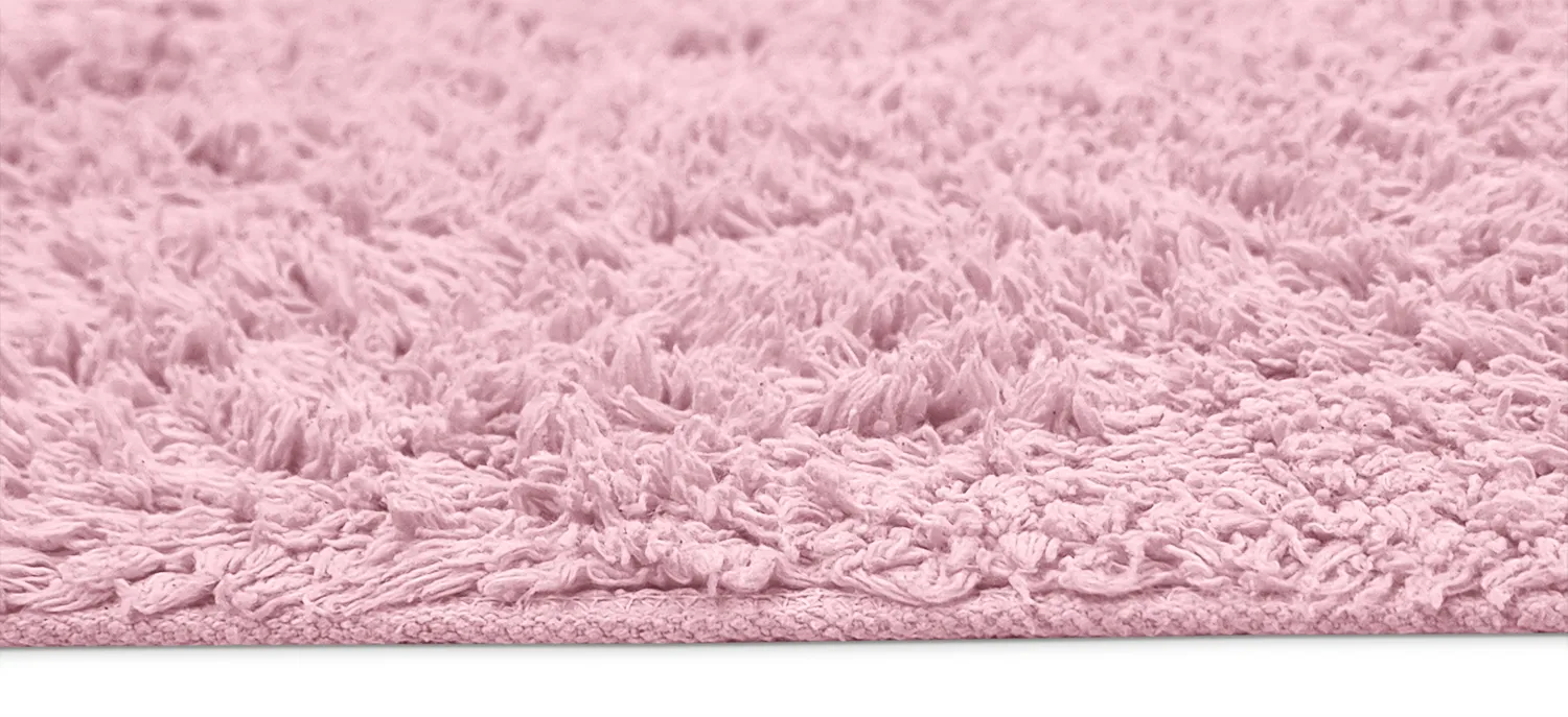 Ryijymatot - Alba Natural Cotton Shaggy (vaalea pinkki)