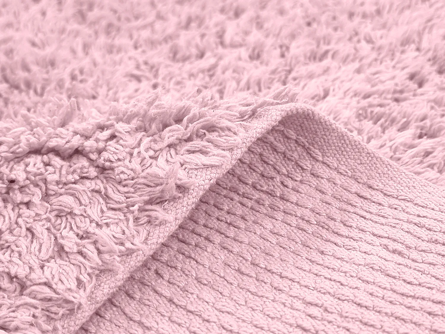 Ryijymatot - Alba Natural Cotton Shaggy (vaalea pinkki)